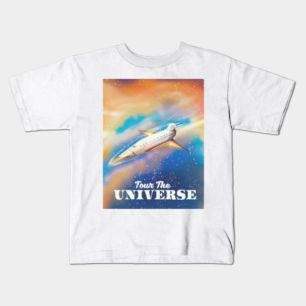 Tour The universe Kids T-Shirt by nickemporium1